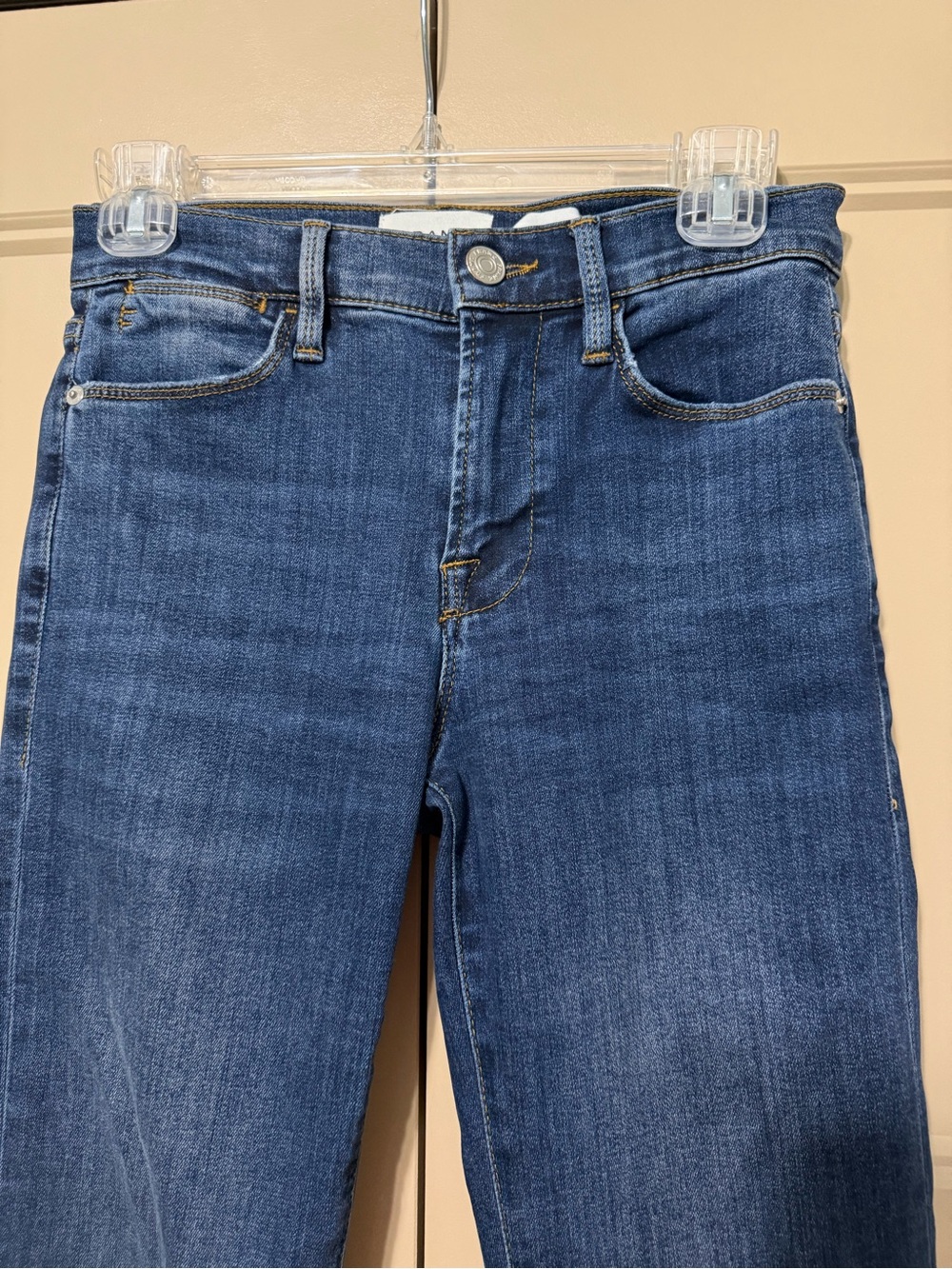 Frame Denim Le High Straight Jeans Raw Hem
- Dark Blue size 25 - Picture 3 of 11